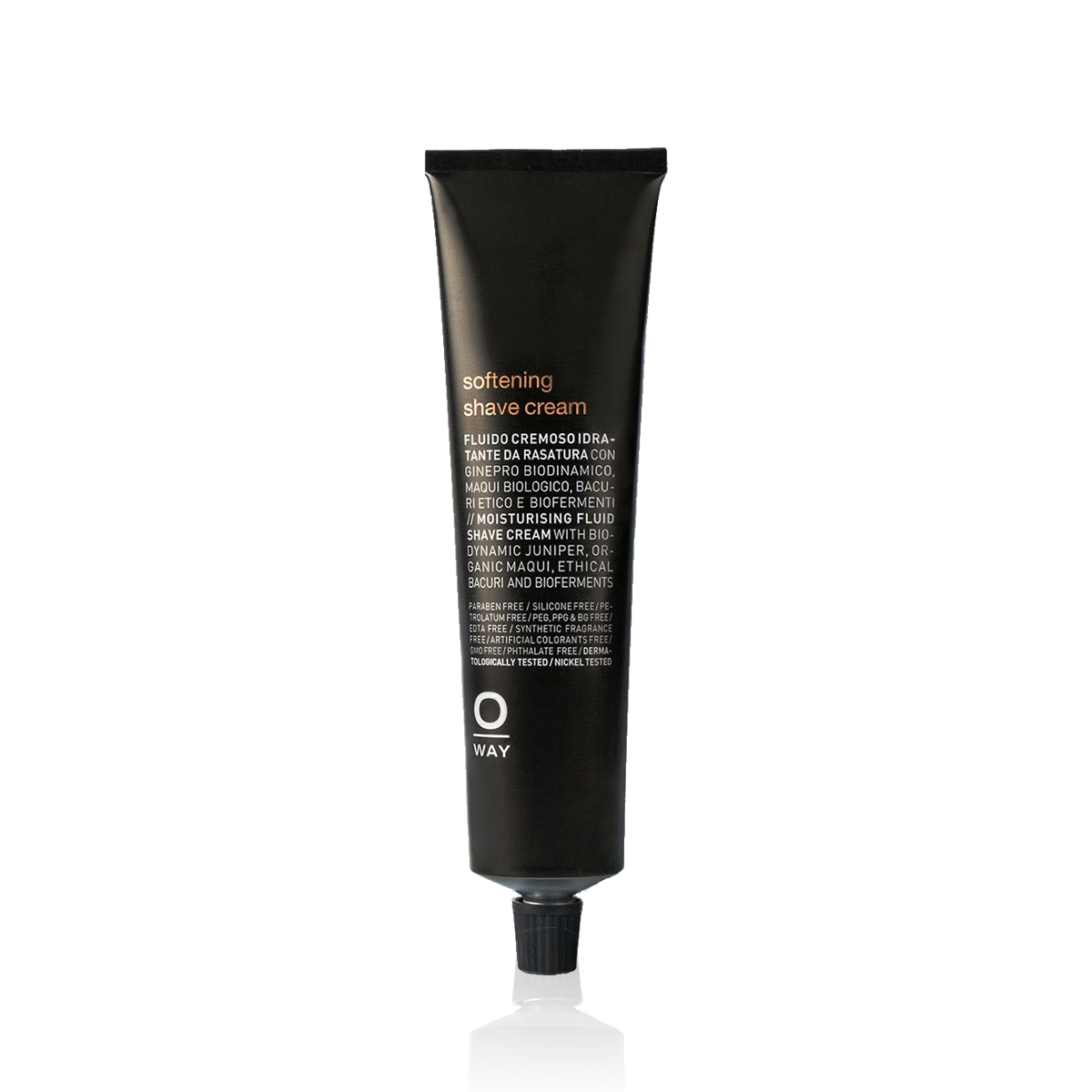 Oway Softening Shave Cream 100ml black tube with a screw cap
