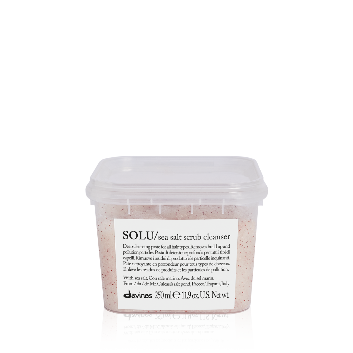 Davines SOLU Sea Salt Scrub Cleanser 250ml Paul Edmonds London
